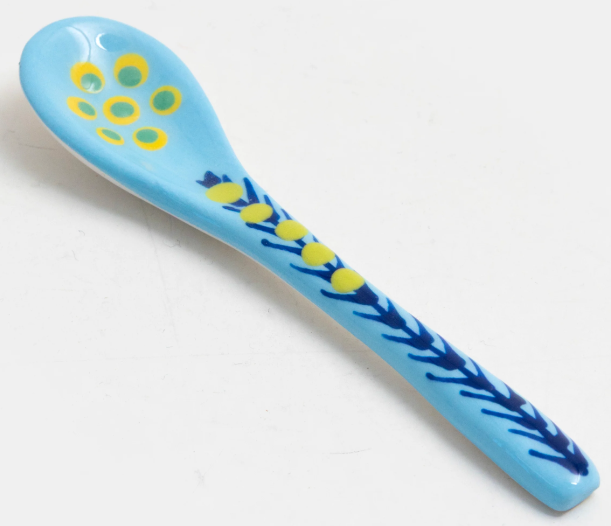 THUMBPRINT ARTIFACTS POTTERSWORK CERAMIC SMALL SPOON - ASSORTED