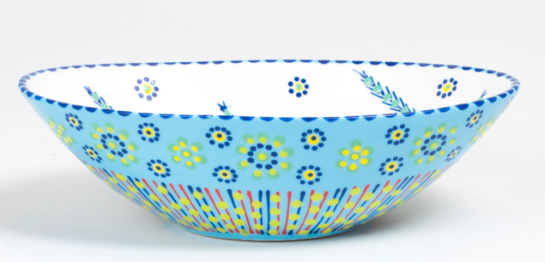 THUMBPRINT ARTIFACTS POTTERSWORK CERAMIC OVAL SERVING BOWL - ASSORTED