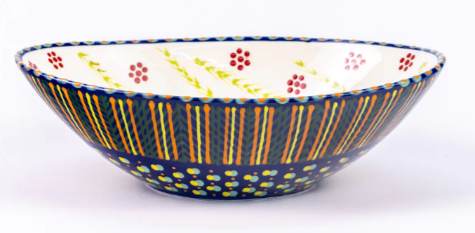 THUMBPRINT ARTIFACTS POTTERSWORK CERAMIC OVAL SERVING BOWL - ASSORTED