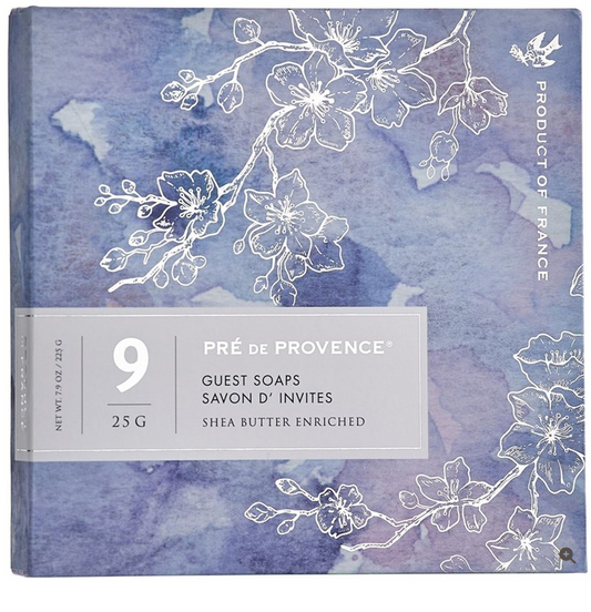 PRE DE PROVENCE FLORAL & SWEET GIFT GUEST SOAPS - SET OF 9