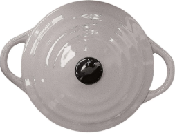 STONEWARE MINI BAKER WITH LID - ASSORTED