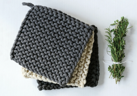 POT HOLDERS HAND CROCHETED COTTON DA8934