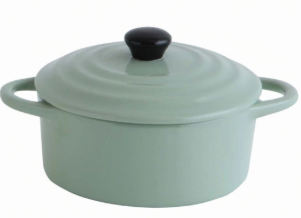 STONEWARE MINI BAKER WITH LID - ASSORTED DA9470