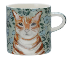 16oz. STONEWARE MUG WITH PATTERN & FARM ANIMALS - ASSORTED