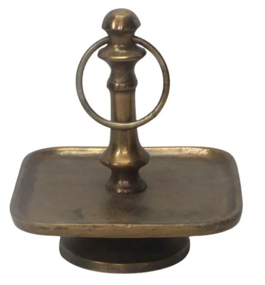 ANTIQUE BRASS SQUARE SERVER