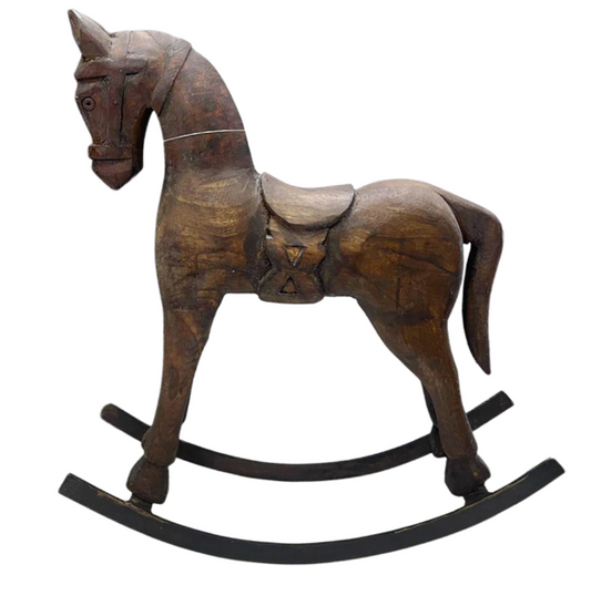 WOOD ROCKING HORSE