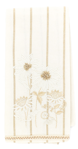 CREAM DAISY TEA TOWEL