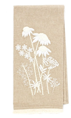 LINEN DAISY TEA TOWEL
