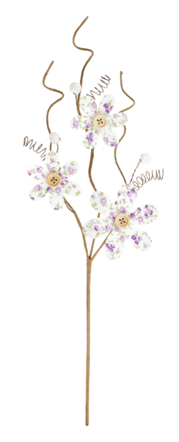 VIOLET WOODEN DAISY PICK