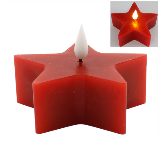 STAR LED VOTIVE CANDLE - ASSORTED