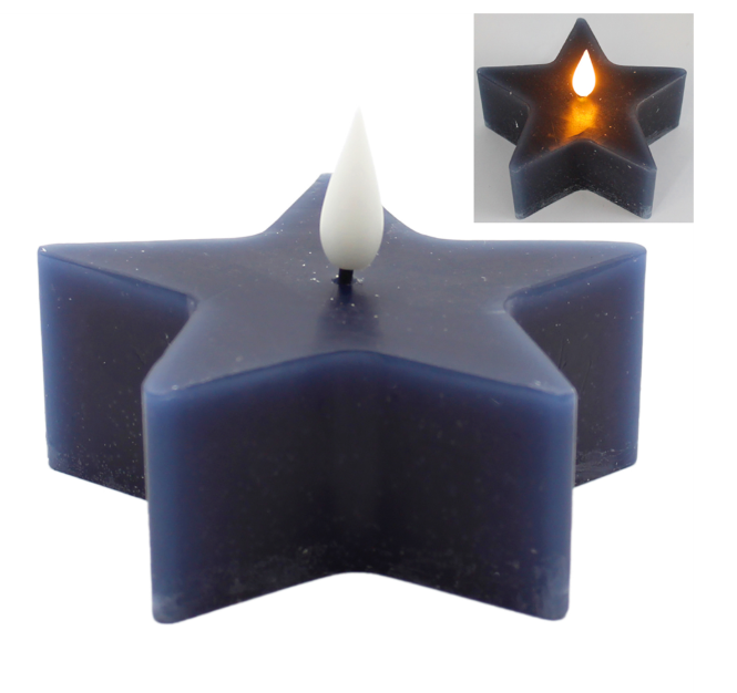 STAR LED VOTIVE CANDLE - ASSORTED