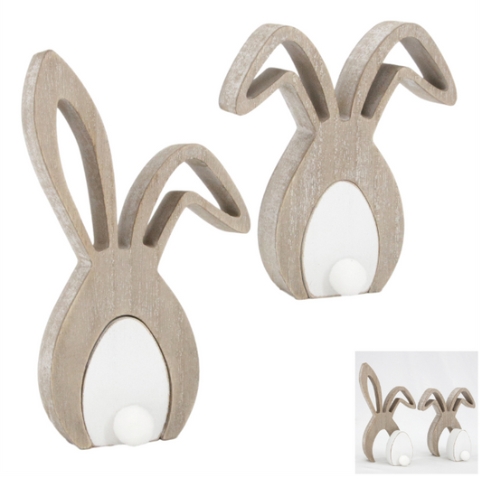 EGG AND BUNNY PUZZLE BLOCKS - SET OF 2
