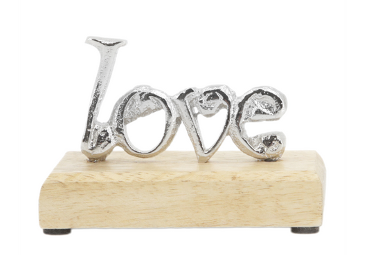 LOVE CUTOUT ON STAND
