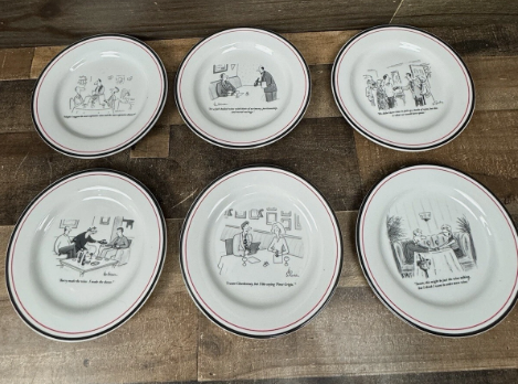 THE NEW YORKER CHEESE PLATES - SET OF 6