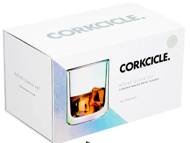 CORKCICLE ROCKS GLASS SET (2)