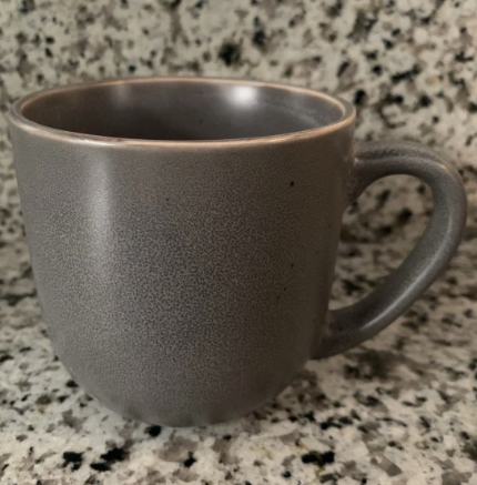 GREY STONEWARE MUGS - 14oz.