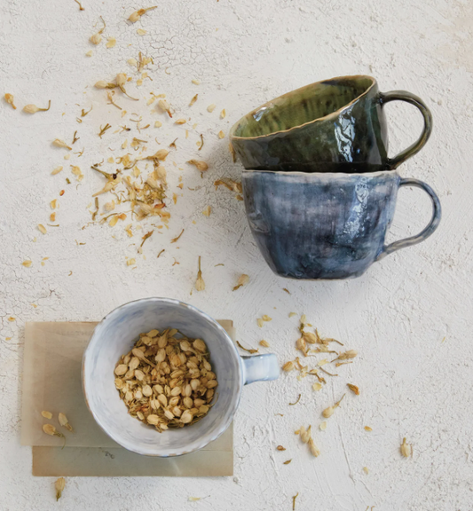 10oz. STONEWARE MUG - ASSORTED