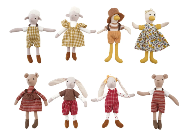 STUFFED ANIMALS IN CLOTHES - ASSORTED