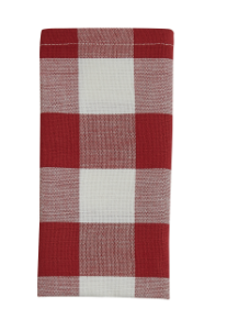 WICKLOW CHECK RED/CREAM NAPKIN
