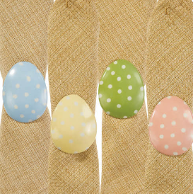 EASTER EGG NAPKIN RINGS - SET OF 4