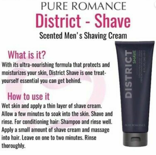 PURE ROMANCE DISTRICT CONDITIONING SHAVE CREAM