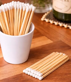 HELIX SHAPED MATCH HOLDER WITH 4" MATCHES