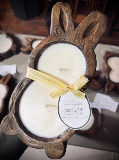 FARM FRESH BUNNY DOUGH BOWL CANDLES - ASSORTED SCENTS
