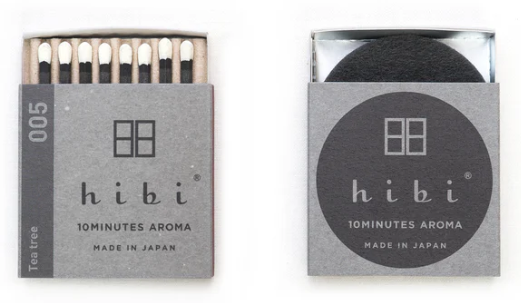 HIBI MATCH - BOX OF 8 INCENSE MATCHES FROM JAPAN - ASSORTED