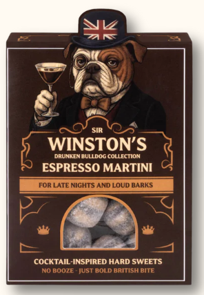SIR WINSTON'S DRUNKEN BULLDOG COCKTAIL-INSPIRED CANDY COLLECTION BY THE SWEET SNOB
