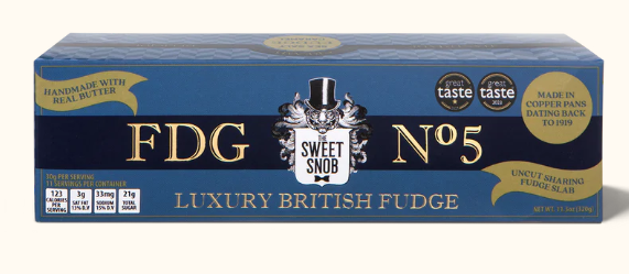 FDG NO. 5 SLAB HANDMADE W/BUTTER LUXURY BRITISH FUDGE BY THE SWEET SNOB - ASSORTED