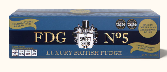 FDG NO. 5 SLAB HANDMADE W/BUTTER LUXURY BRITISH FUDGE BY THE SWEET SNOB - ASSORTED