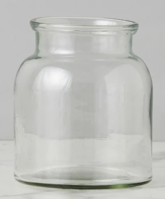 FARMHOUSE WIDE-MOUTH JAR VASE