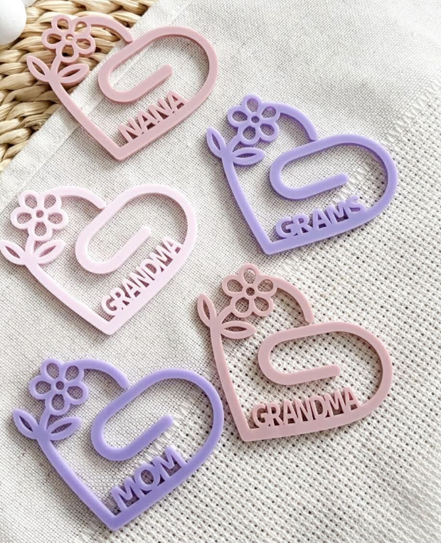 FIDDLE AND GRACE PAPERCLIP BOOKMARK - ASSORTED