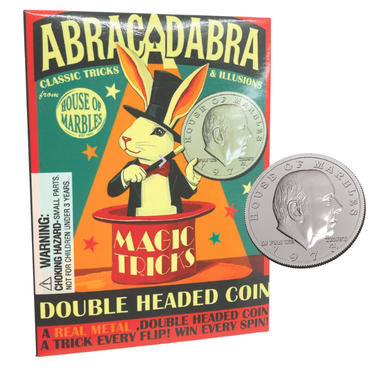 MAGIC TRICKS - DOUBLE HEADED COIN