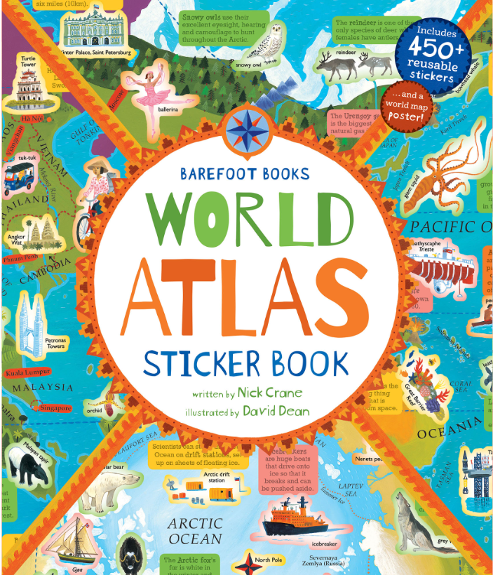 WORLD ATLAS STICKER BOOK