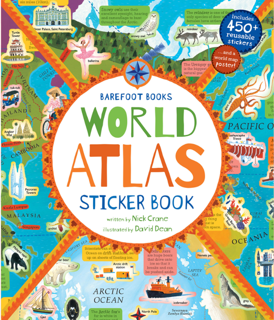 WORLD ATLAS STICKER BOOK
