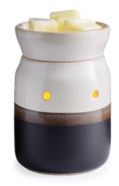CANDLE WARMERS - MIDSIZE ILLUMINATION FRAGRANCE WARMER - IVORY AND IRON