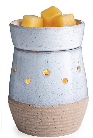 CANDLE WARMERS - MIDSIZE ILLUMINATIONS FRAGRANCE WARMER - RUSTIC WHITE