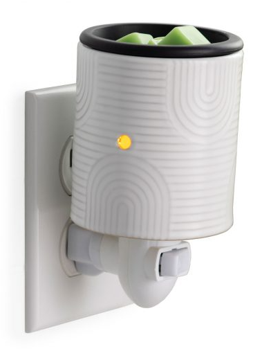 CANDLE WARMERS -ARCH DECO FLIP DISH PLUGGABLE FRAGRANCE WARMER