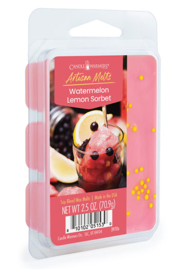 CANDLE WARMERS ARTISAN WAX MELTS -WATERMELON LEMON SORBET