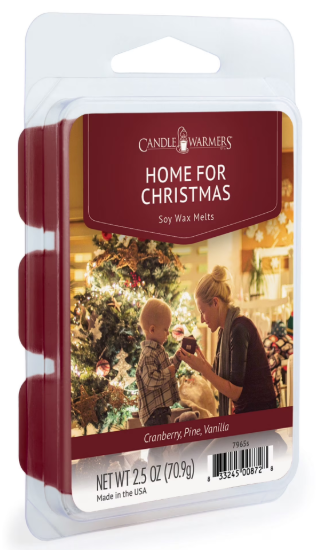 CANDLE WARMERS ARTISAN WAX MELTS -HOME FOR CHRISTMAS