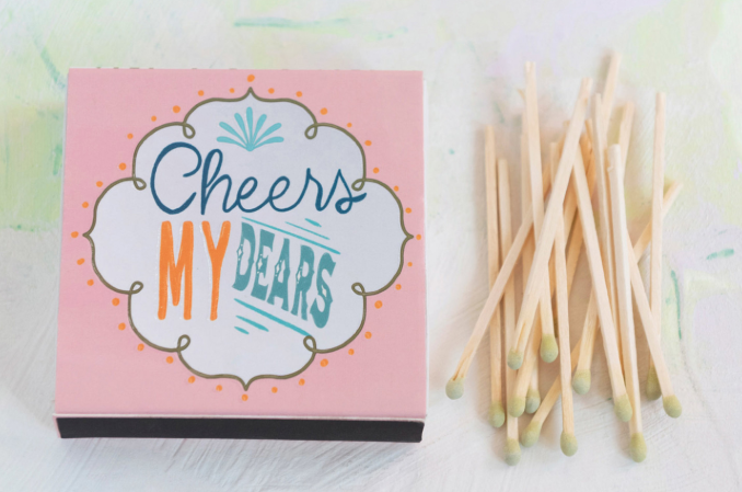 SAFETY MATCHES W/ SAYING - 5 STYLES