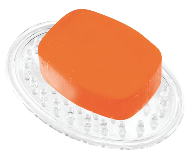 CLEAR RUBBER SOAP HOLDER
