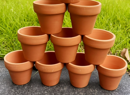 MINI TERRACOTTA POTS 2.75"dia. x 2.5"tall
