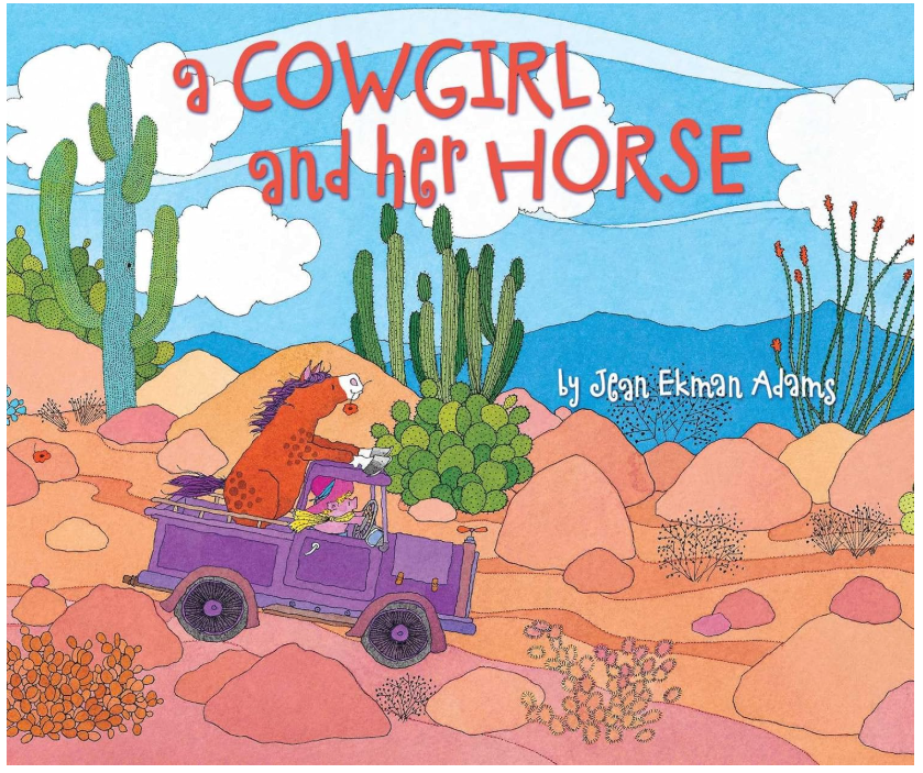 A COWGIRL AND HER HORSE BY JEAN EKMAN ADAMS