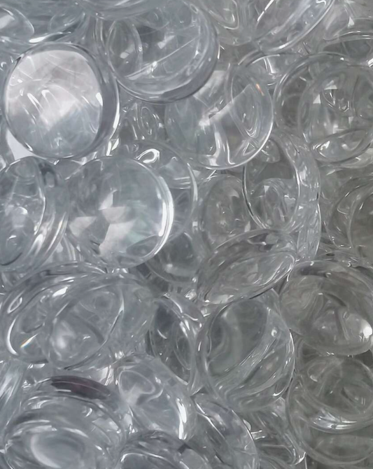 CLEAR FLAT ACCENT MARBLES