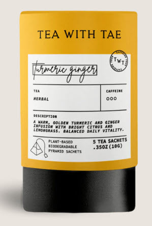 TEA WITH TAE - Turmeric Ginger Mini Tea Tube