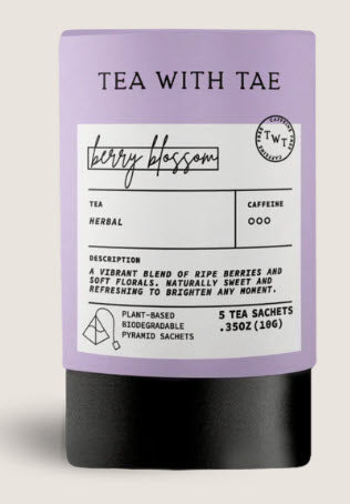 TEA WITH TAE - Berry Blossom Mini Tea Tube