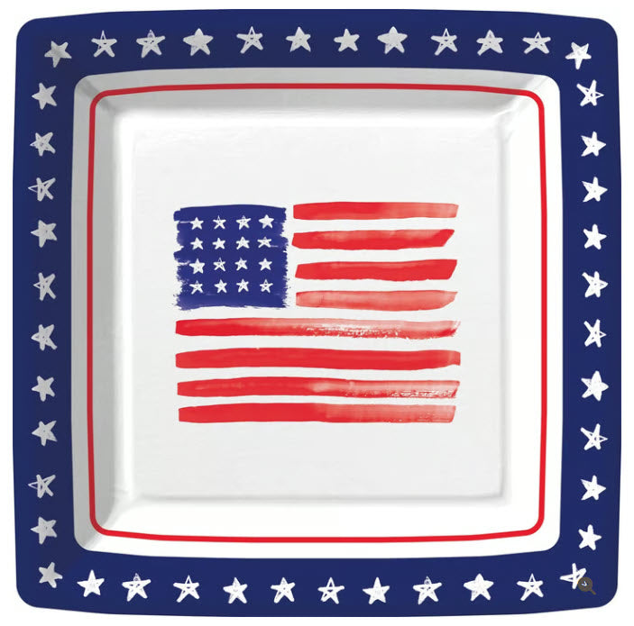 STAR SPANGLED PAPER DINNER PLATE