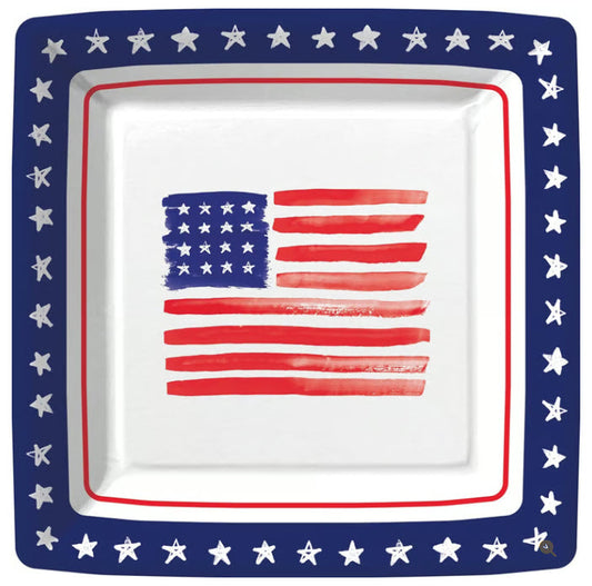 STAR SPANGLED PAPER DINNER PLATE
